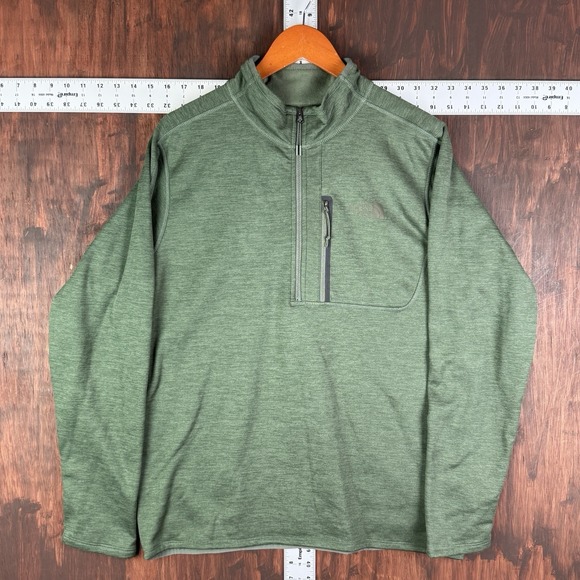 The North Face Canyonland 1/2 Zip Jacket Hiking Lightweight Green Men's Large - Picture 1 of 7